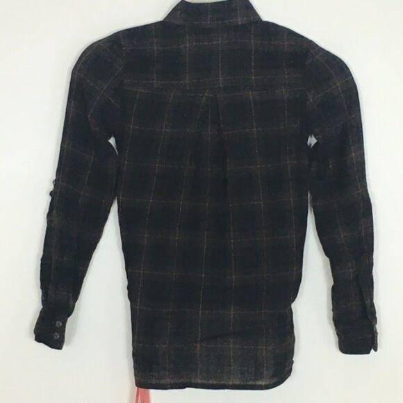 BLANK NYC Cotton Black Brown Plaid Girls Big Girl Size 4 NWT - Picture 5 of 8